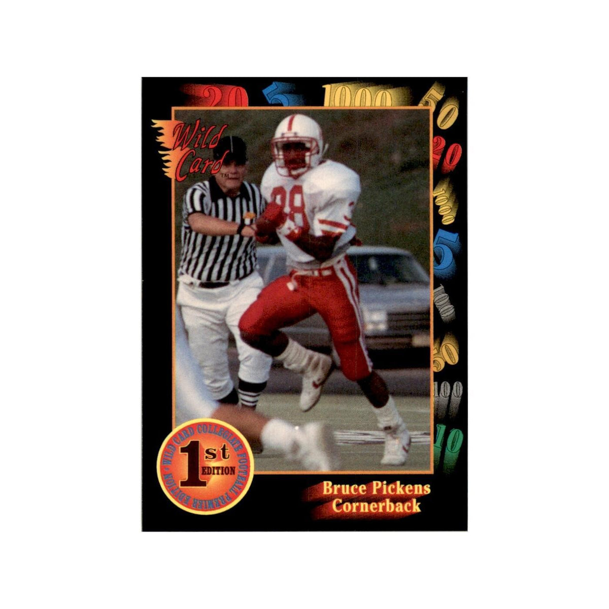 1991 Wild Card Bruce Pickens Football Cards #46
