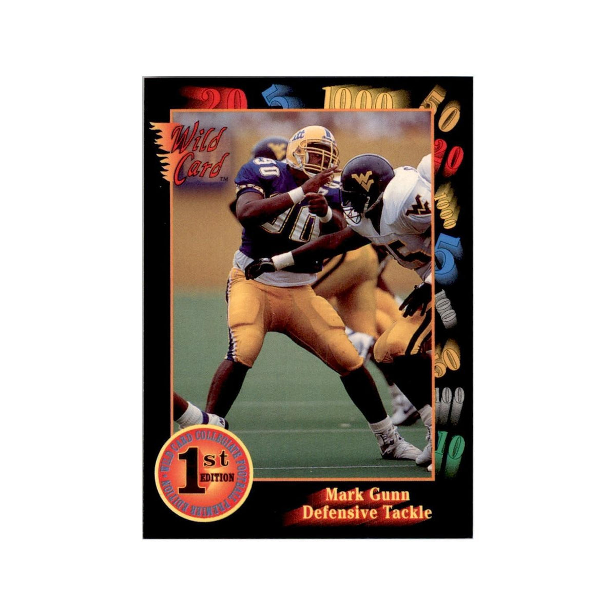 1991 Wild Card Mark Gunn Football Cards #97