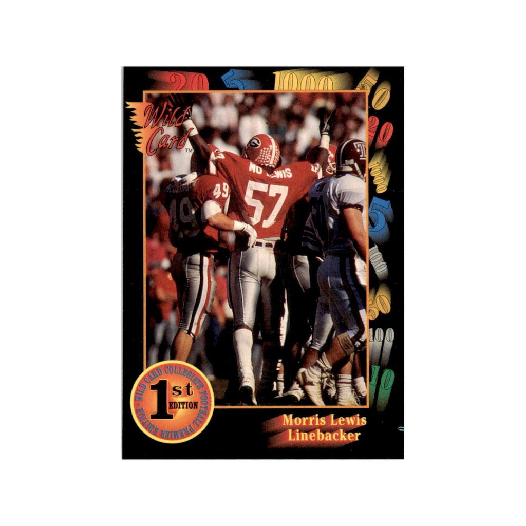 1991 Wild Card Morris Lewis Football Cards #39