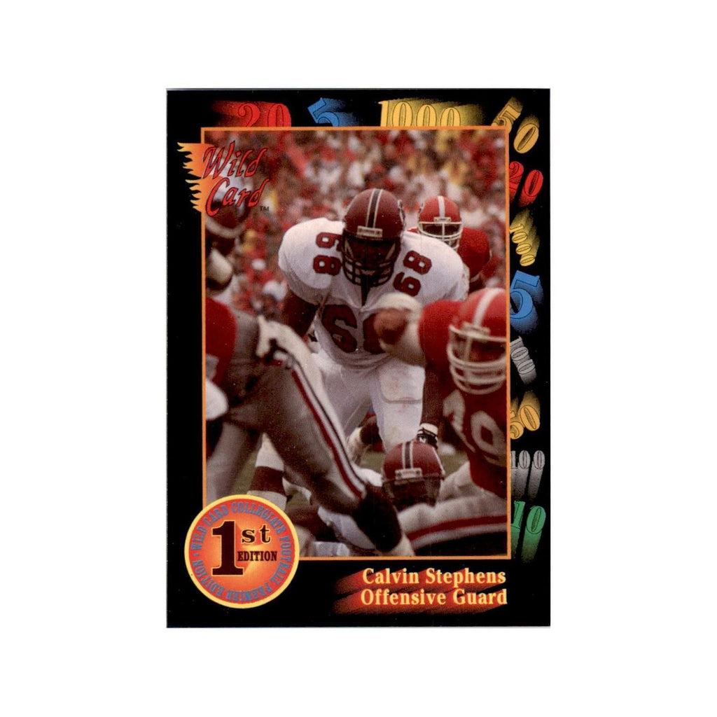 1991 Wild Card Calvin Stephens Football Cards #8
