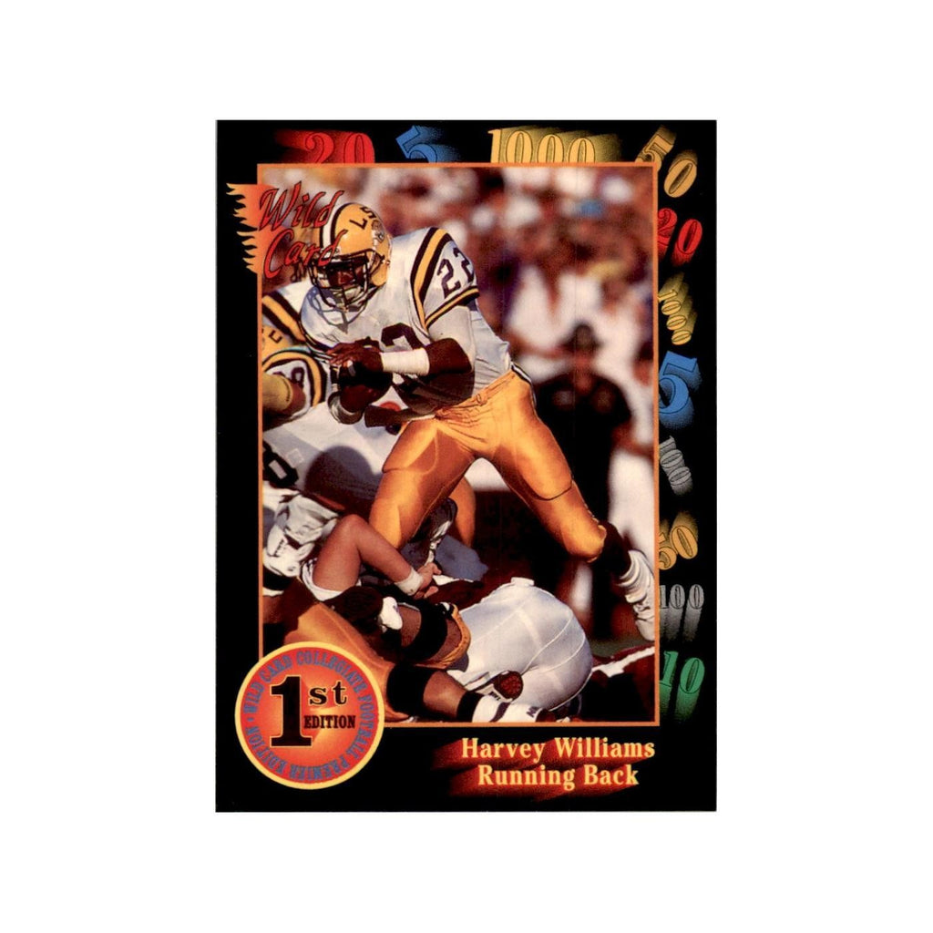 1991 Wild Card Harvey Williams Football Cards #99
