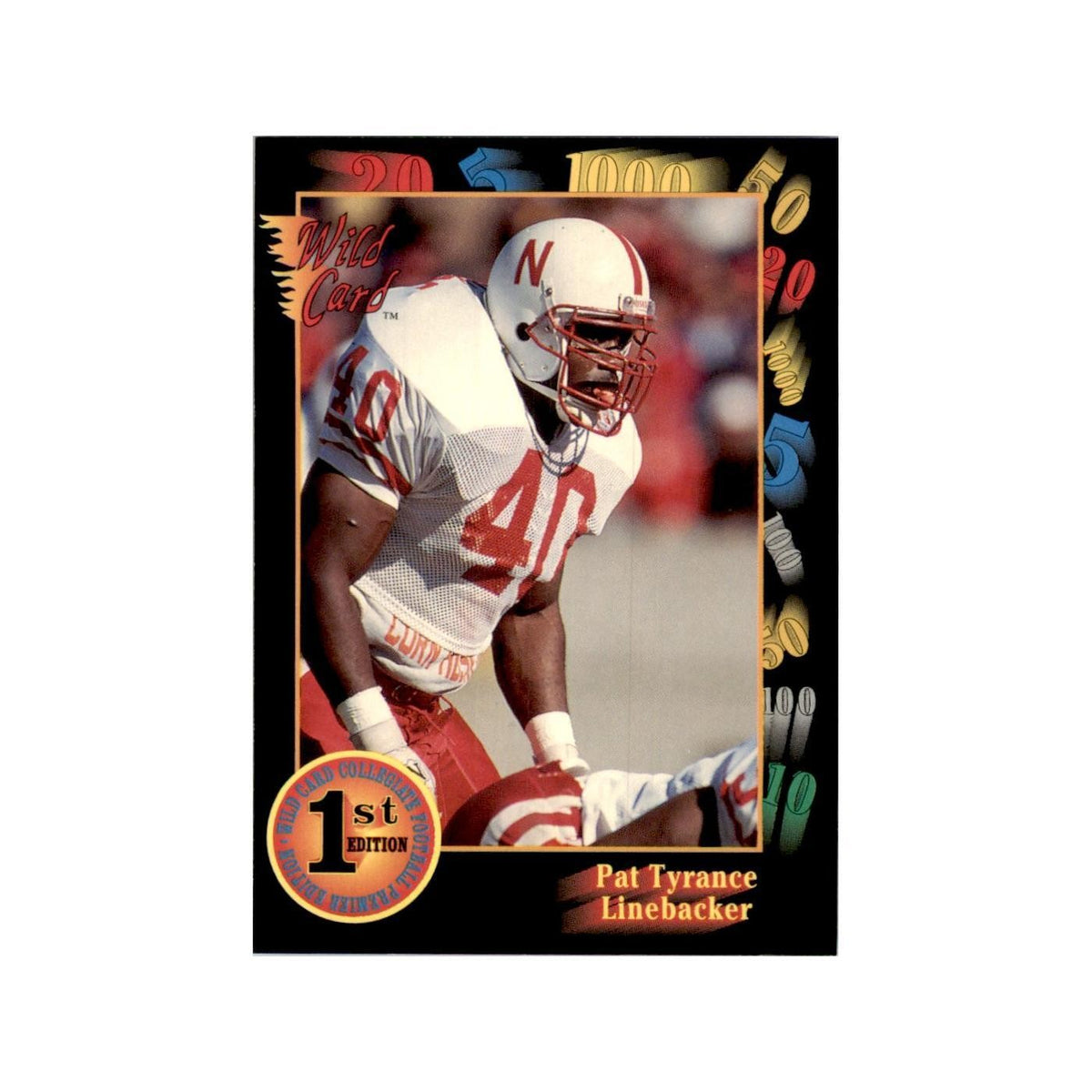 1991 Wild Card Pat Tyrance Football Cards #6