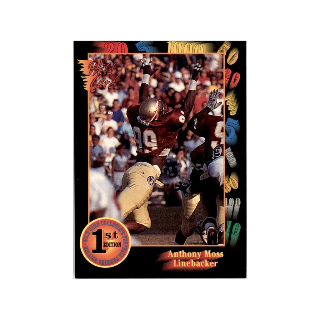 1991 Wild Card Anthony Moss Football Cards #25