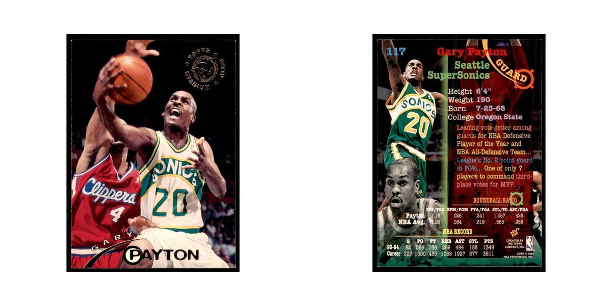 1994 Stadium Club Gary Payton Basketball Cards #117