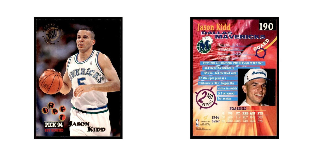 1994 Stadium Club Jason Kidd Basketball Cards #190