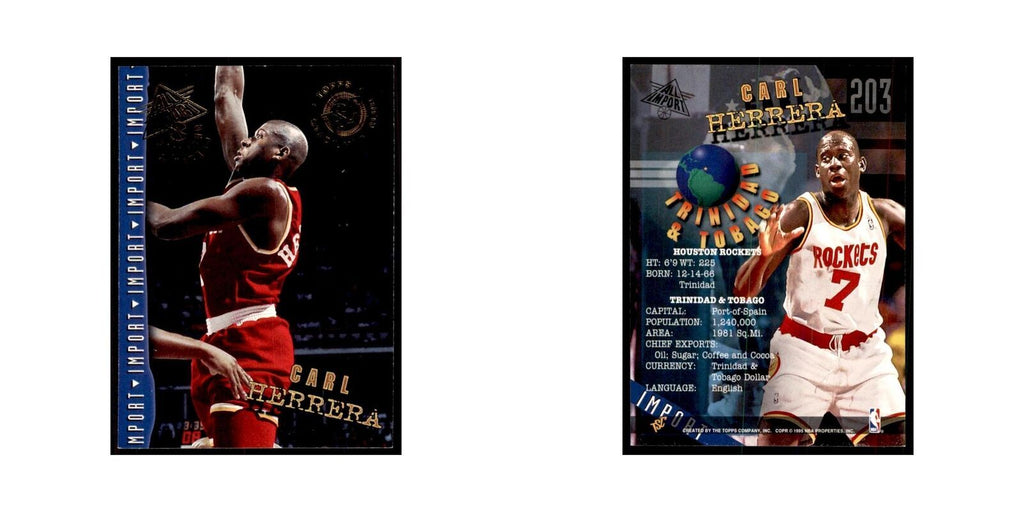 1994 Stadium Club Carl Herrera Basketball Cards #203