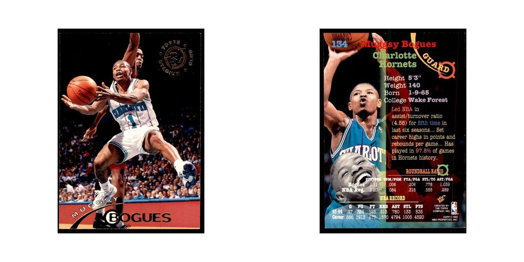 1994 Stadium Club Muggsy Bogues Basketball Cards #134