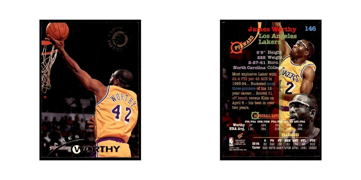 1994 Stadium Club James Worthy Basketball Cards #146