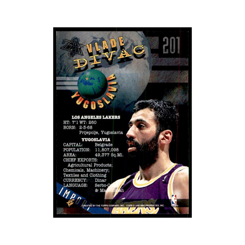 1994 Stadium Club Vlade Divac Basketball Cards #201