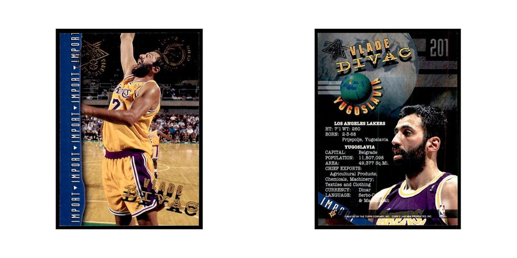 1994 Stadium Club Vlade Divac Basketball Cards #201