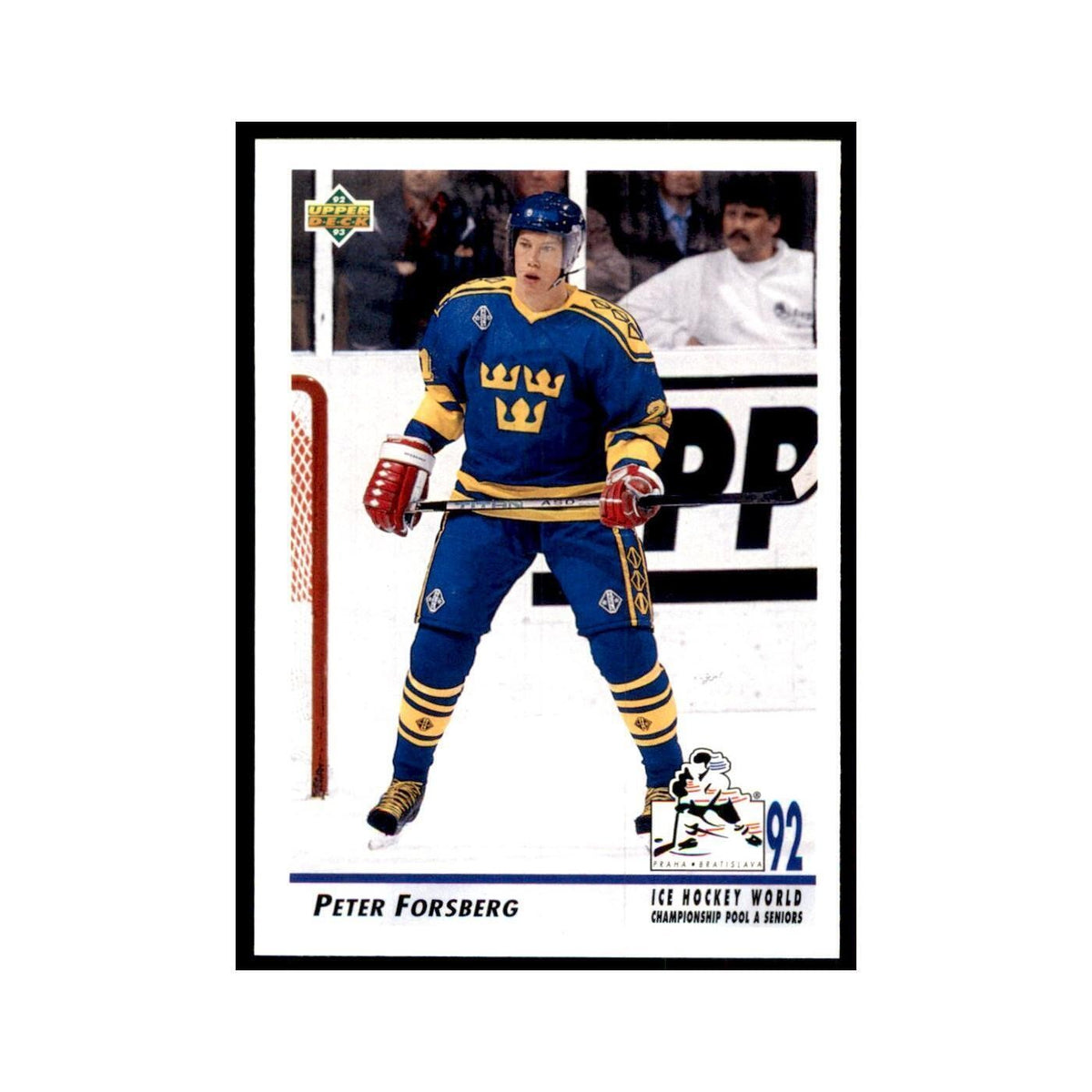 1992 Upper Deck Peter Forsberg Hockey Cards #375