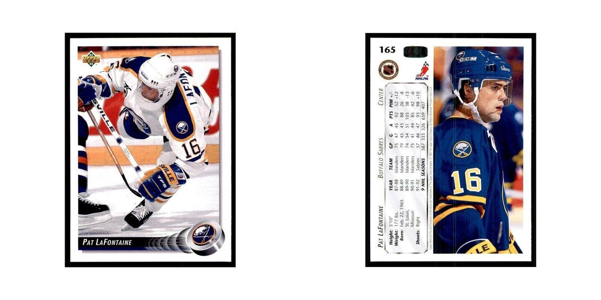 1992 Upper Deck Pat LaFontaine Hockey Cards #165