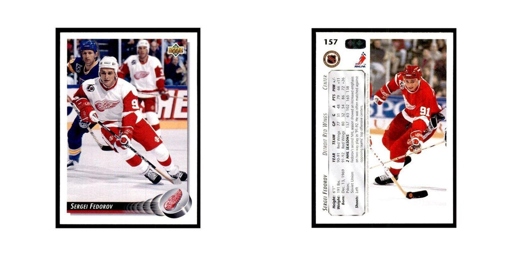 1992 Upper Deck Sergei Fedorov Hockey Cards #157