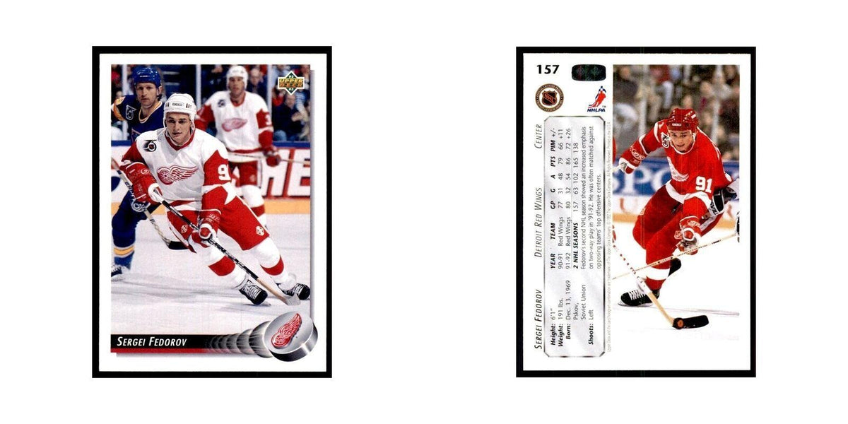 1992 Upper Deck Sergei Fedorov Hockey Cards #157