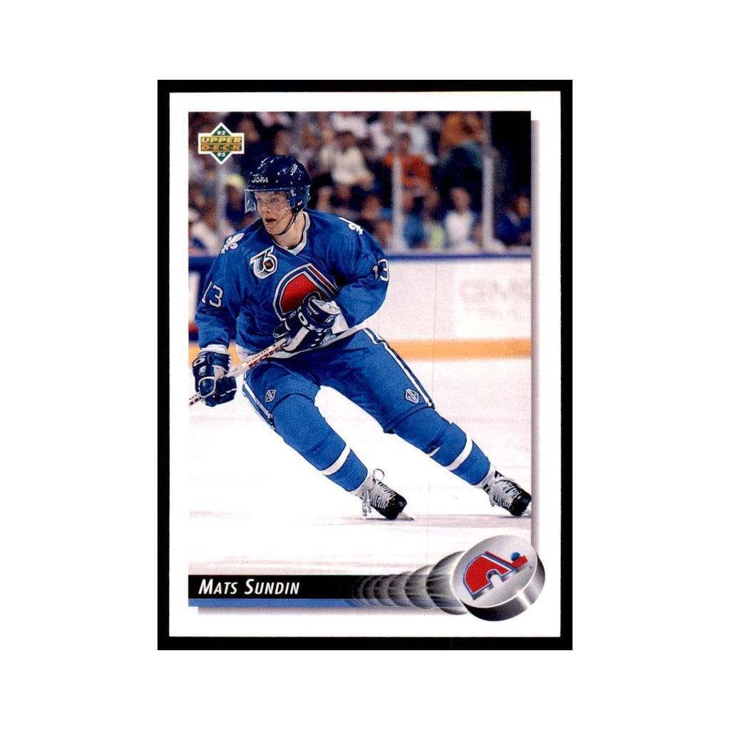 1992 Upper Deck Mats Sundin Hockey Cards #121