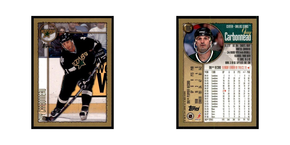 1998 Topps Guy Carbonneau Dallas Stars #106