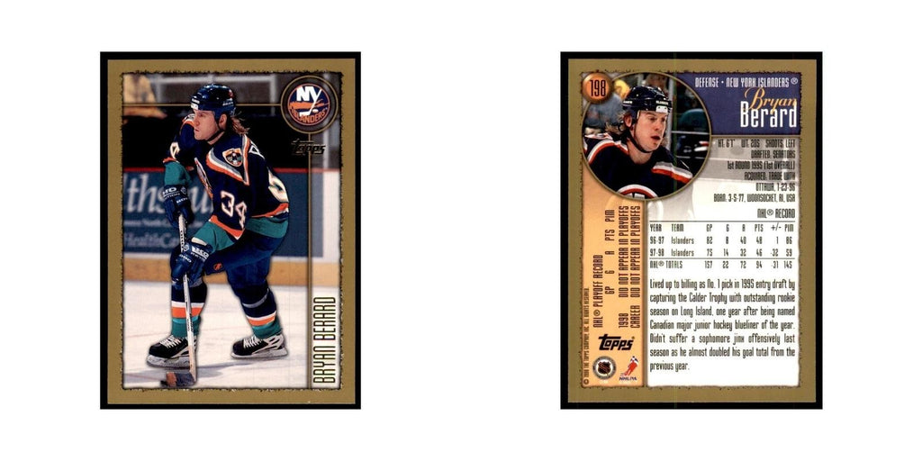 1998 Topps Bryan Berard New York Islanders #198