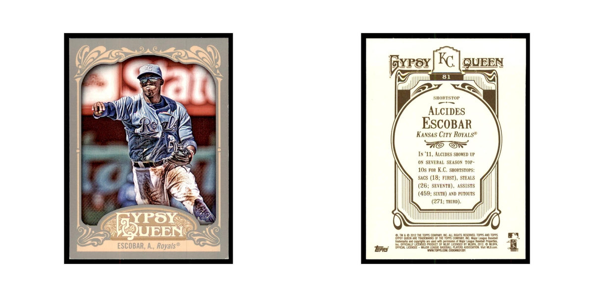 2012 Topps Gypsy Queen Alcides Escobar Baseball Cards #81