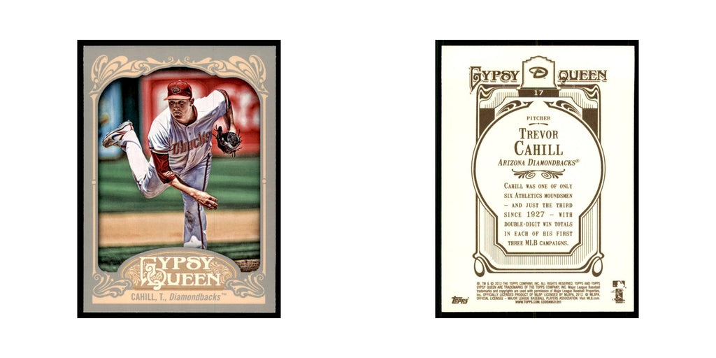 2012 Topps Gypsy Queen Trevor Cahill Baseball Cards #17