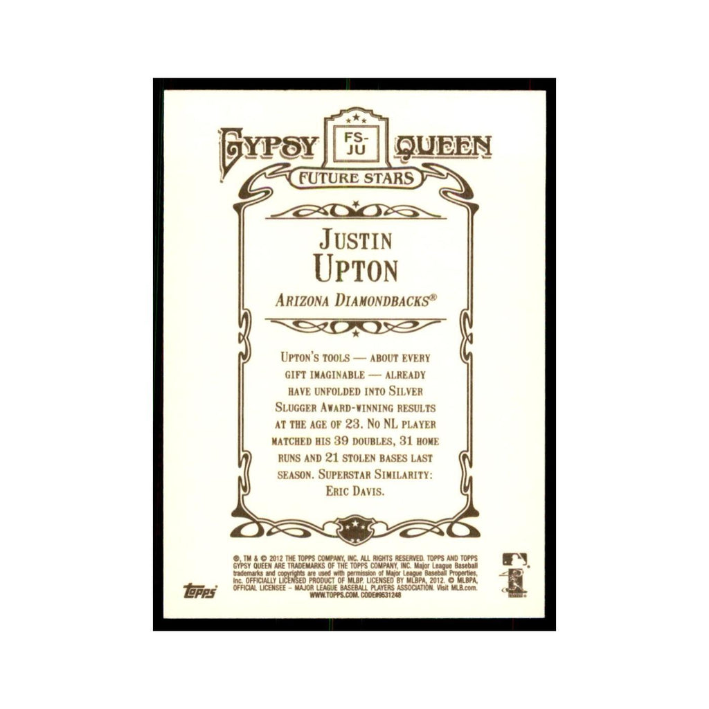 2012 Topps Gypsy Queen Justin Upton Baseball Cards #FS-JU