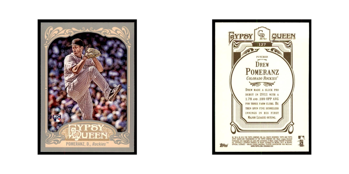 2012 Topps Gypsy Queen Drew Pomeranz RC Baseball Cards #127