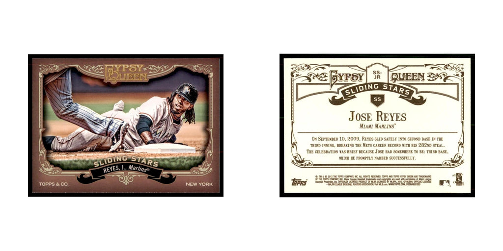 2012 Topps Gypsy Queen Jose Reyes Baseball Cards #SS-JR