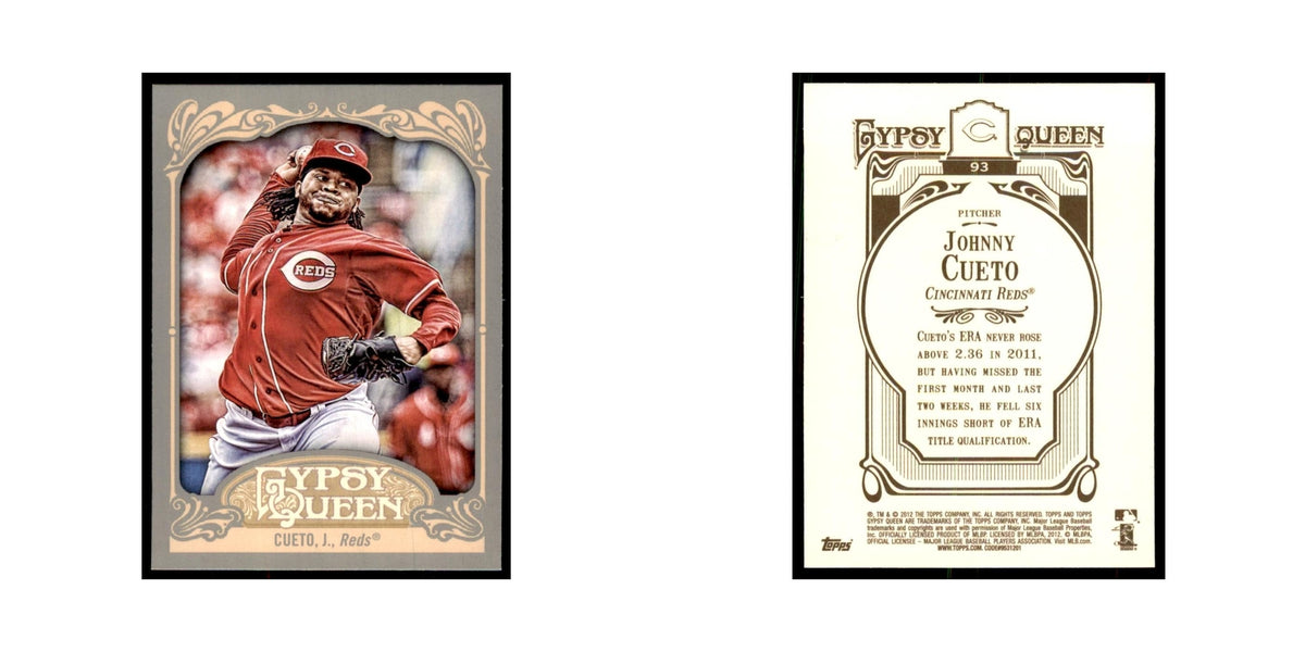 2012 Topps Gypsy Queen Johnny Cueto Baseball Cards #93