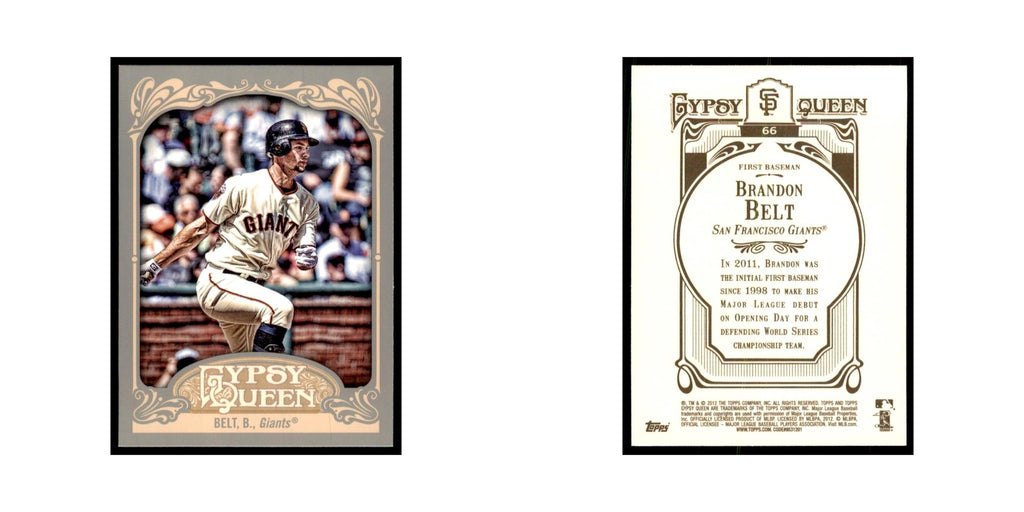 2012 Topps Gypsy Queen Brandon Belt Baseball Cards #66