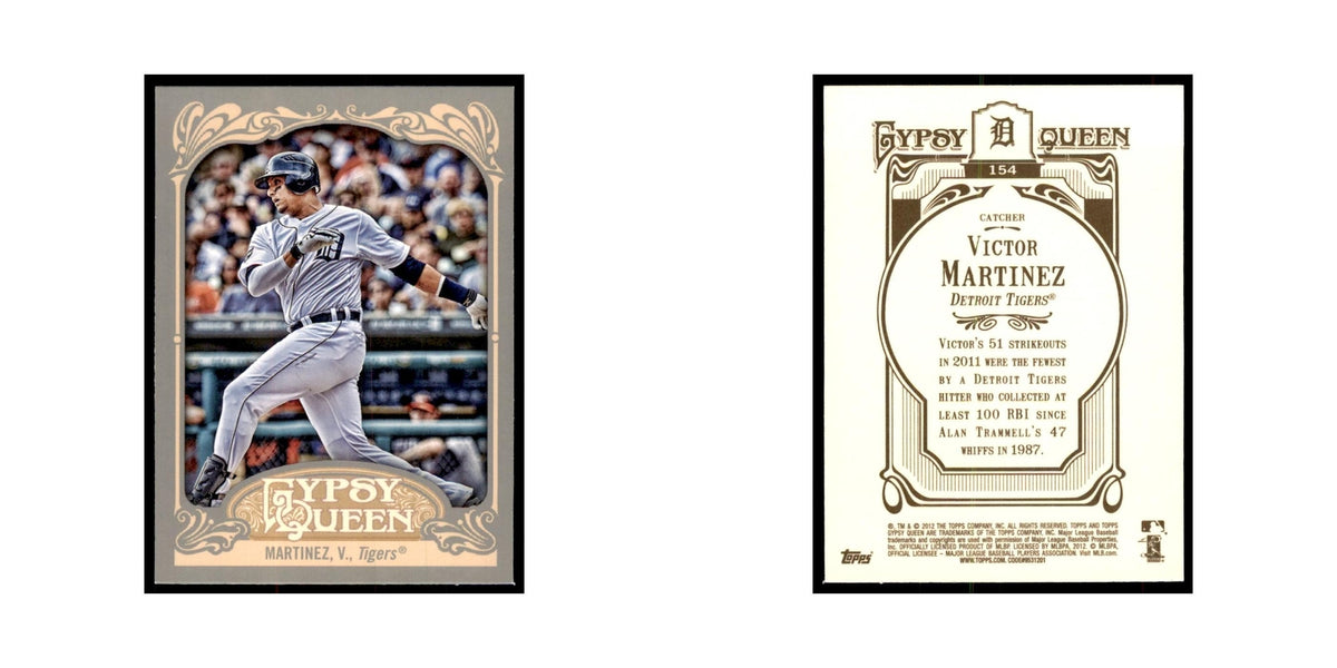 2012 Topps Gypsy Queen Victor Martinez Baseball Cards #154