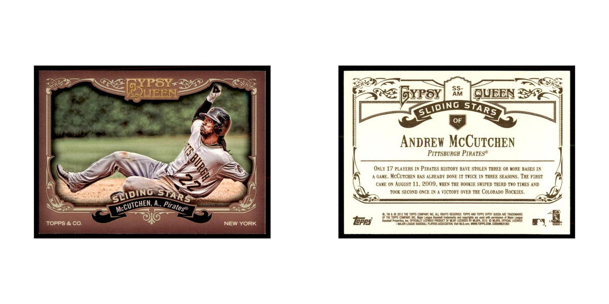 2012 Topps Gypsy Queen Andrew McCutchen Baseball Cards #SS-AM