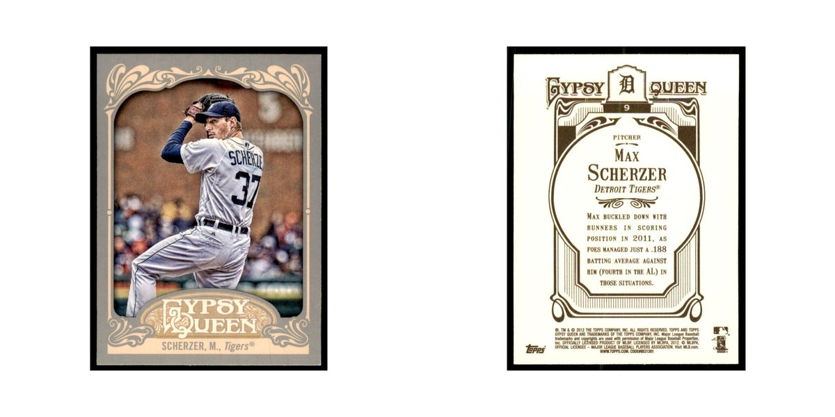 2012 Topps Gypsy Queen Max Scherzer Baseball Cards #9
