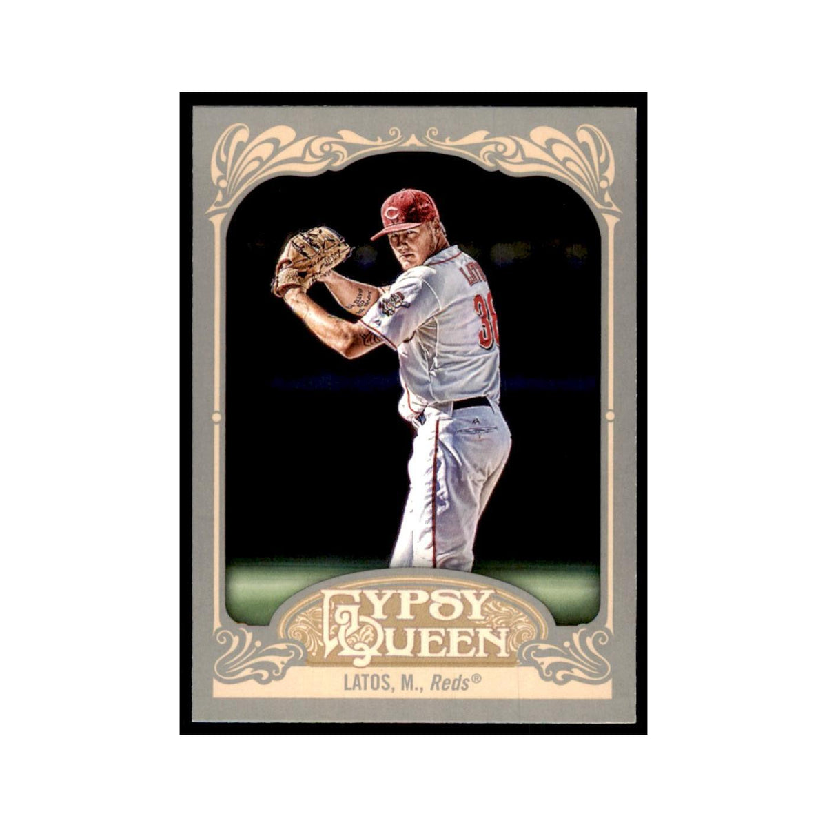 2012 Topps Gypsy Queen Mat Latos Baseball Cards #21