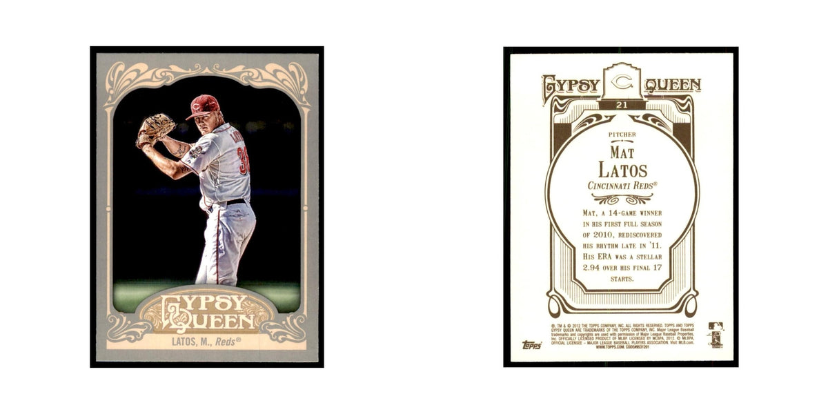 2012 Topps Gypsy Queen Mat Latos Baseball Cards #21