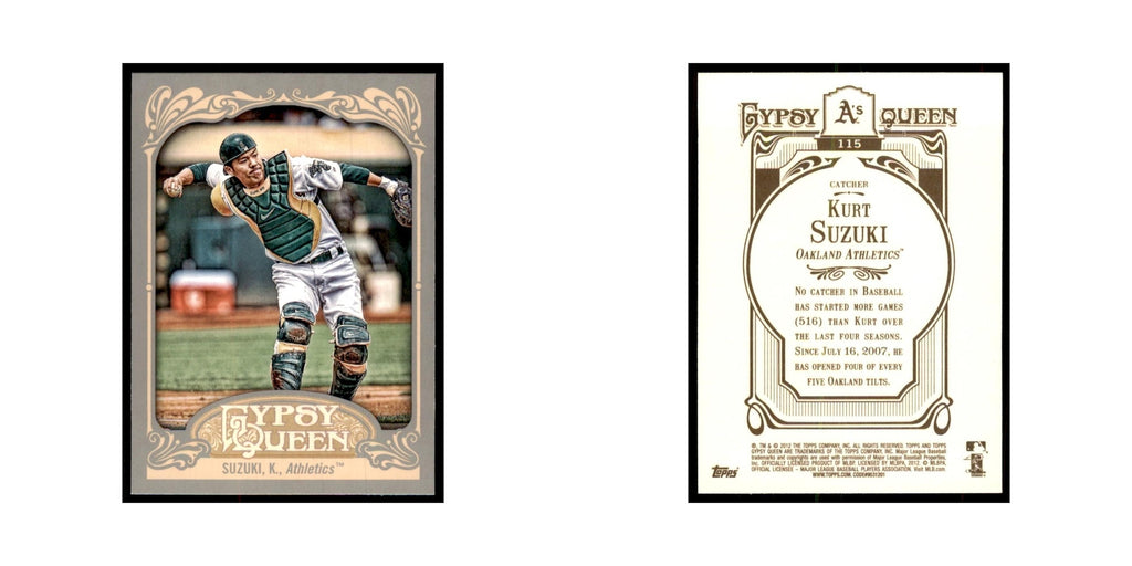 2012 Topps Gypsy Queen Kurt Suzuki Baseball Cards #115