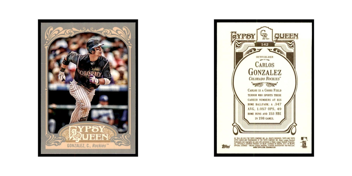 2012 Topps Gypsy Queen Carlos Gonzalez Baseball Cards #142