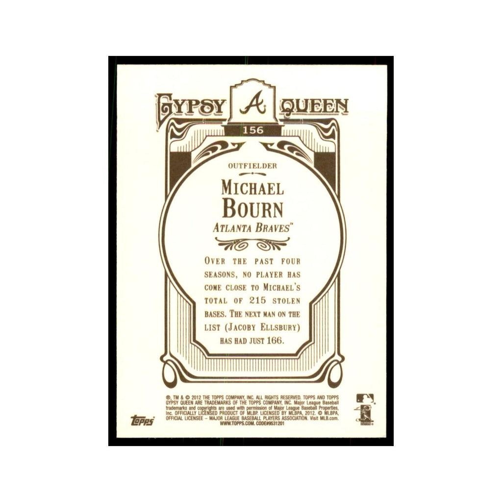 2012 Topps Gypsy Queen Michael Bourn Baseball Cards #156