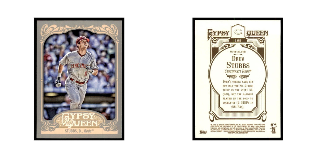 2012 Topps Gypsy Queen Drew Stubbs Baseball Cards #165