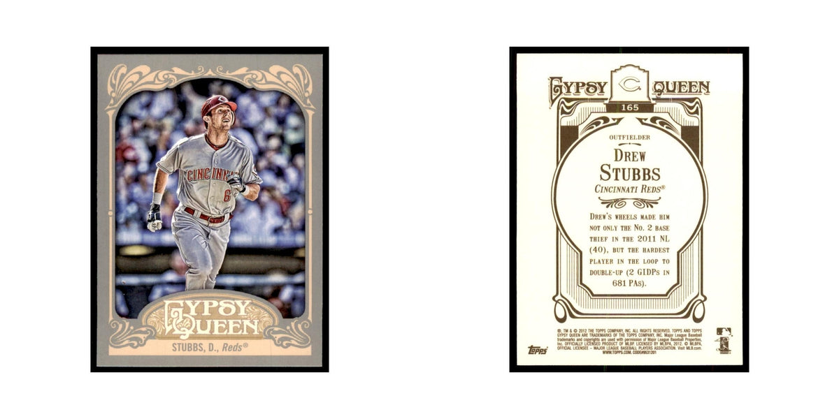 2012 Topps Gypsy Queen Drew Stubbs Baseball Cards #165