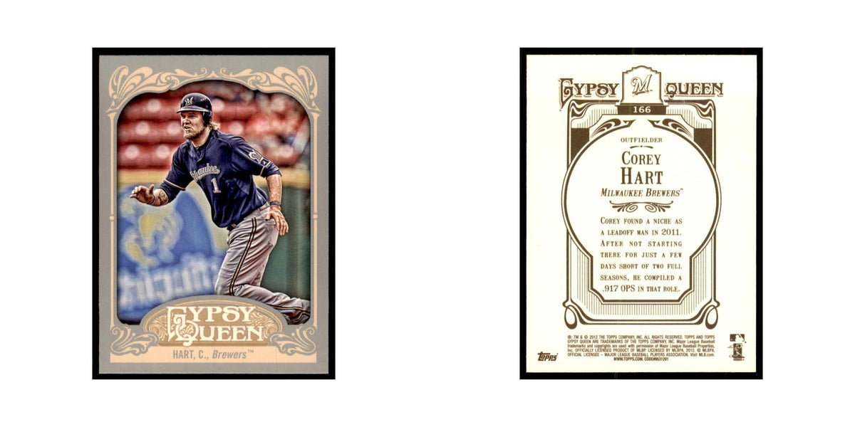 2012 Topps Gypsy Queen Corey Hart Baseball Cards #166