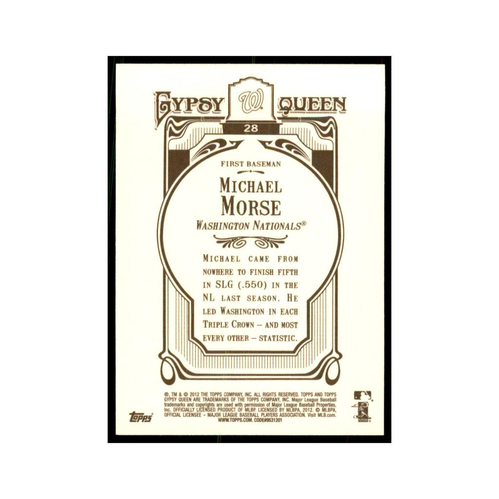 2012 Topps Gypsy Queen Mike Morse Baseball Cards #28