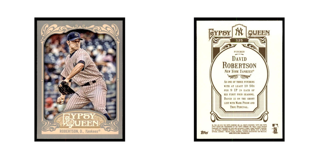 2012 Topps Gypsy Queen David Robertson Baseball Cards #125