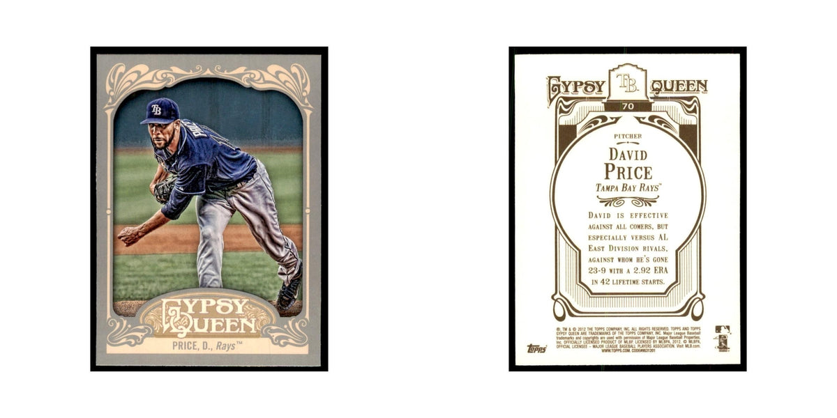 2012 Topps Gypsy Queen David Price Baseball Cards #70