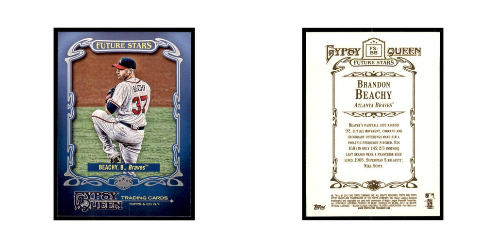 2012 Topps Gypsy Queen Brandon Beachy Baseball Cards #FS-BB