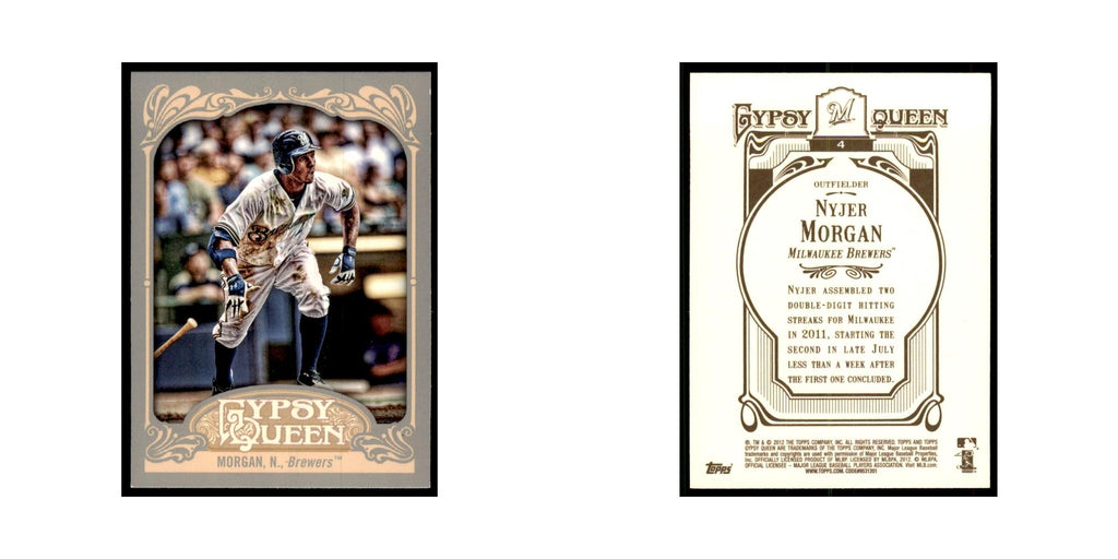 2012 Topps Gypsy Queen Nyjer Morgan Baseball Cards #4