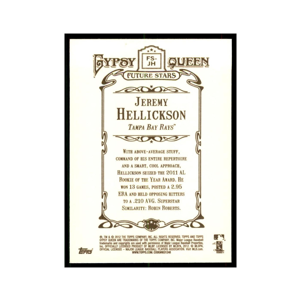 2012 Topps Gypsy Queen Jeremy Hellickson Baseball Cards #FS-JH