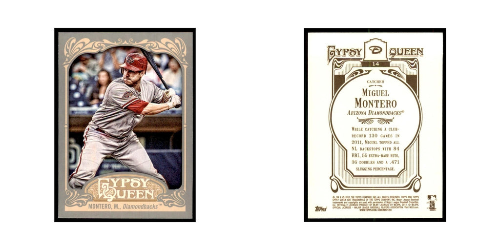 2012 Topps Gypsy Queen Miguel Montero Baseball Cards #14