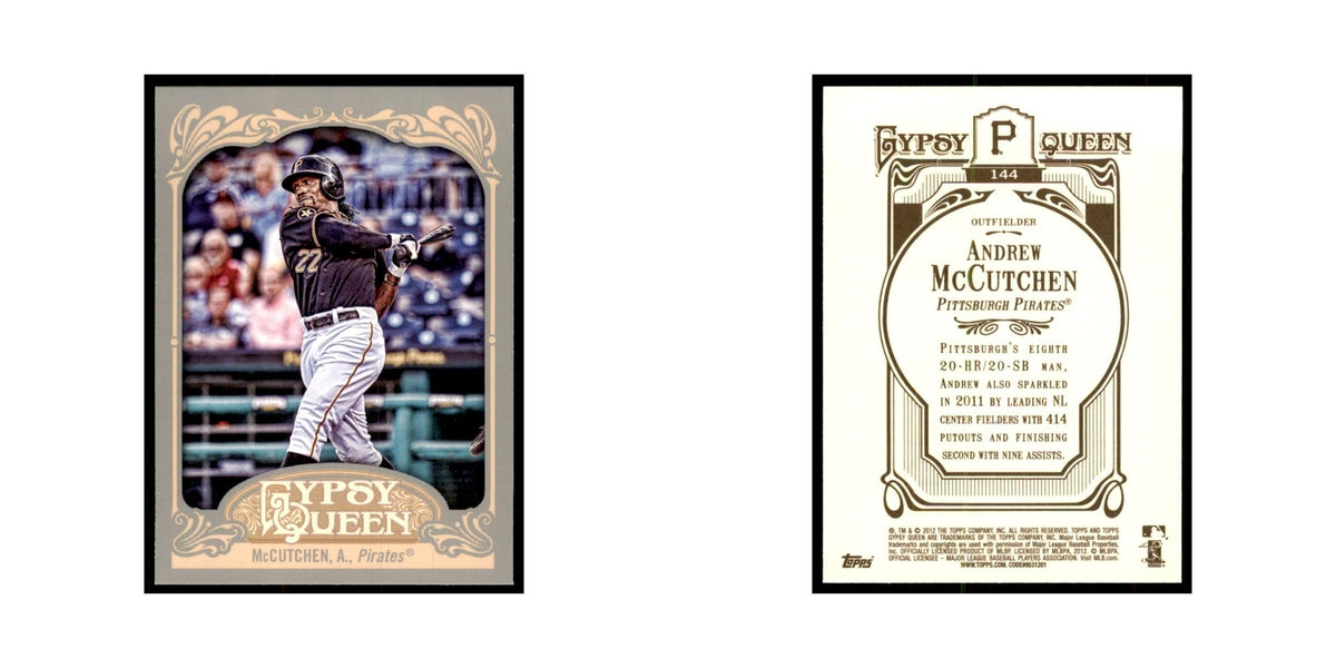 2012 Topps Gypsy Queen Andrew McCutchen Baseball Cards #144