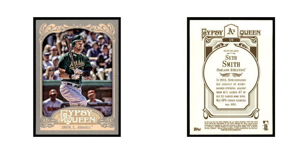 2012 Topps Gypsy Queen Seth Smith Baseball Cards #19