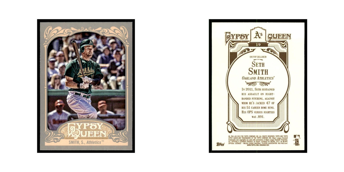2012 Topps Gypsy Queen Seth Smith Baseball Cards #19