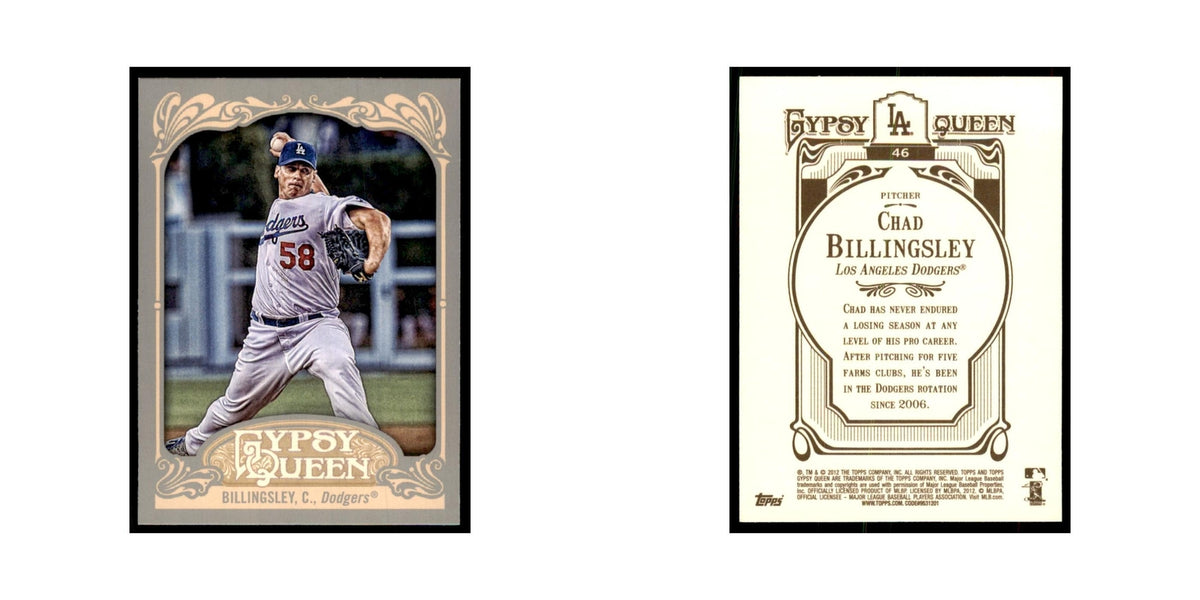 2012 Topps Gypsy Queen Chad Billingsley Baseball Cards #46